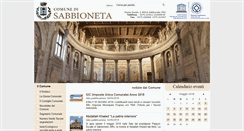 Desktop Screenshot of comune.sabbioneta.mn.it