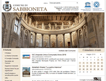 Tablet Screenshot of comune.sabbioneta.mn.it